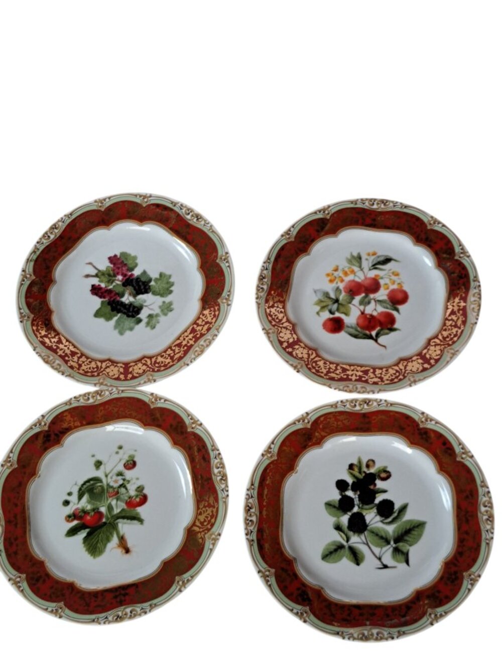 Set Of 4 - ANDREA By Sadek Winterthur Soup Bowls 8.5" - Picture 11 of 11